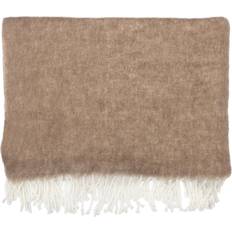 Ernst Throw With Fringe 130 x 170 cm Blankets Beige (170x130cm)