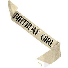 Gold Sashes Uxcell Personalized Elegant Birthday Sash Black