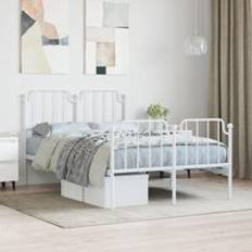 Beds & Mattresses Berkfield Home Metal Bed Frame with Headboard 120x200 cm