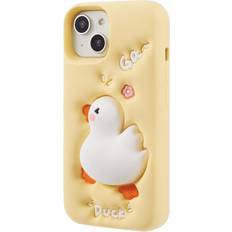 Eiderwood iPhone 14 Silikonecover med 3D Andedesign