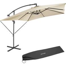 tectake Sonnenschirm 250 x 250 cm mit Kurbel