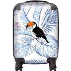 Luggage Warren Reed Tropical Toucan Suitcase Blue Small