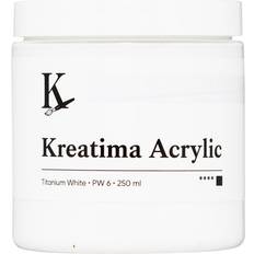 Kreatima Acrylic Akrylfärg 250 ml Titanium White PW 6