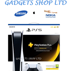 Sony PS5 Disc Edition Bundle with Playstation Plus