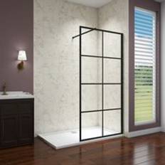 Biubiubath 1100 x 1850 mm Black Walk In Wet Room