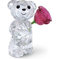 Swarovski Kris Bears A Rose Full of Love Transparent/Pink Dekorationsfigur 4cm