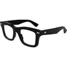 Glasögon & Läsglasögon Bottega Veneta BV1353O 005 Optiska Bågar Acetat Svart Transparent Fyrkantig