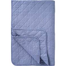 180.0 cm Täcken Ib Laursen Quilt Hvide Mørkeblå Mælkedrengestriber L 180 B 130 cm Täcke Blå (180x)
