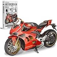 Metal 3D-Jigsaw Puzzles 3D Puzzle Metal Motorcycle III Assembly