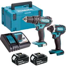 Cordless combi drill Makita 18V DHP482 Combi Drill 2 x 5.0 Ah