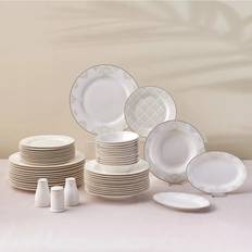 Karaca Elegance Bone Siena 53-Teiliges 12-Personen Geschirrsett Gold Service