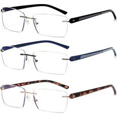 Reading Glasses JM Rimless Reading Glasses 3 Pack +2.5