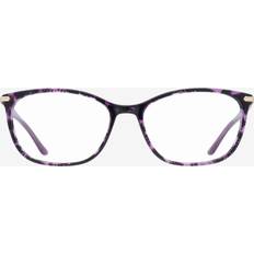 Purple Gold Oval Acetate Eyeglasses Medium