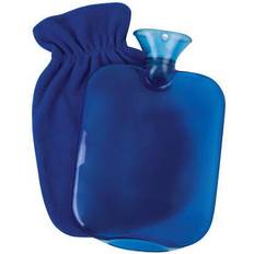 Heat Bottles Carex hot water bottle with cover and threaded stopper, 2-quart capacity, blue