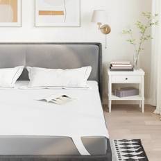 OEKO-TEX Mattress Covers vidaXL Protector White 140x200 cm Waterproof Mattress Cover White (200x)