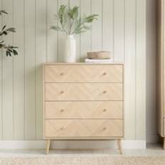 Chest of Drawers on sale Birlea Herringford 4 Oak Chest of Drawer