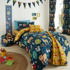 Woodland Friends Navy Toddler Bedding