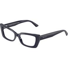 Glasses & Reading Glasses Jimmy Choo JC3018B 5016 Vista Frames Acetate Blue Transparent Cat Eye Normal