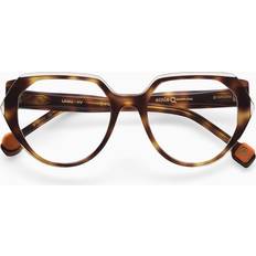 Etnia Barcelona Laval HV Women’s Tortoiseshell Size Free Lenses HSA/FSA Insurance Blue Light Block Available Dark Tortoise (51)