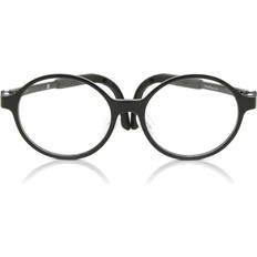 SmartBuy Kids Round Full Rim TR90 Discount Black Size 48, Free Lenses HSA/FSA Insurance Blue Light Block Available (48)