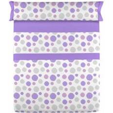 POMME D'OR Bedding Set D'Or Sole King Size Bed Linen Purple