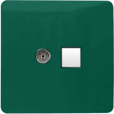 Trendi Switch Modern Glossy Tactile TV Socket