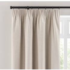 Dunelm Natural Curtains Dunelm Zodiac Blackout Pencil Pleat Curtains