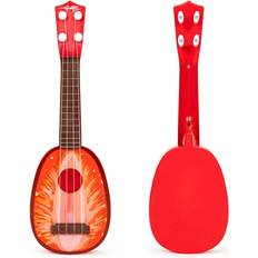 ECOTOYS Ukulele For Barn 3+ Jordbærmønster