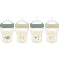 Non-Toxic Baby Bottle Vital Baby Vital Baby Nurture Breast-Like Bottle 240ml Pack of 4