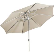 Beige Parasoll Brafab Abriola Parasoll Ø330 cm Taupe
