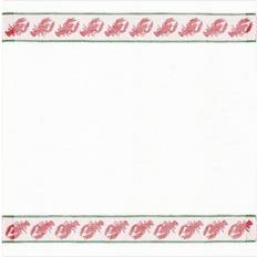 Bomull - Ekologiska Tygservetter Ekelund Kräftband 35 x 35 cm Röd Tygservett