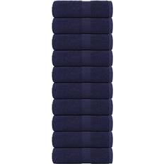 Bath Towels vidaXL Soap Towels 10 Pcs Navy Blue 30x30 cm Bath Towel Blue