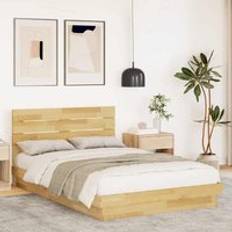Beds & Mattresses Berkfield Home Bed Frame with Headboard 120x190 cm