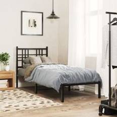 Beds & Mattresses Berkfield Home Metal Bed Frame with Headboard 75 x 190 cm