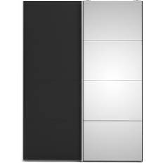 Ebuy24 Veto White/Matt Black Garderob 150x201cm