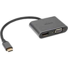 Akasa USB Type C 2-In-1 Display-Adapter 0.18 m