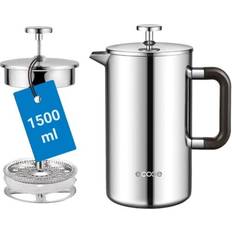 Beige Kaffepressar Ecooe 1.5L French Press Kaffeebereiter