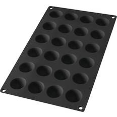 Lekue Chokoladeforme Lekue Lékué Silikoneform Halvkugle 24 Stk Sort Chokoladeform
