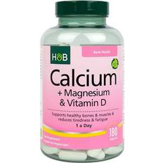 Holland & Barrett Calcium Magnesium Vitamin D Tablets 180 pcs