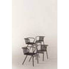 Nerja Karmstol 4-Pack Svart