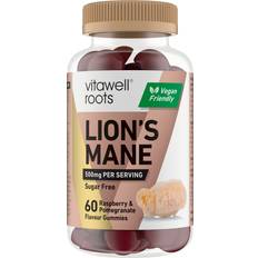 Vitawell Roots Lion's Mane Raspberry Pomegranate Gummies 60S