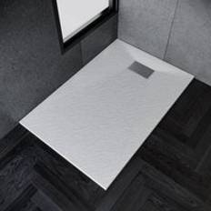 Showers Elegant Slate Effect Shower Tray 1200 x 800 x 30 mm