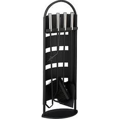 Fireplaces Relaxdays Fireplace Tools 5-Piece Companion Set