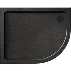 Aquadart Luxury Black Slate Effect Shower Tray 1200 x 900 mm