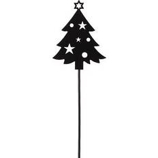 Schwarz Weihnachtsschmuck Trendline Deko Eisen Figurenstecker 35 x 0.5 x 7.5 cm Schwarz Weihnachtsschmuck