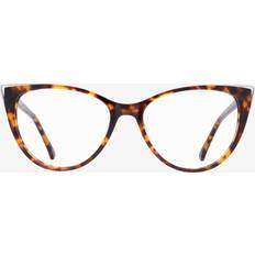 Scout Shiny Havana Silver Cat-Eye Eyeglasses Full Rim