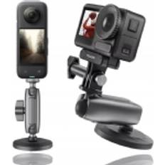 Gopro magnetic Telesin Aluminum Alloy Magnetic 360° Adjustable 1/4 Adapter Action Camera Holder For GoPro Insta360