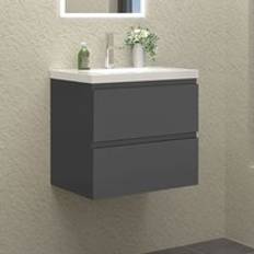 Bathroom Furniture Sky Wall Hung Bathroom Vanity Unit 600mm