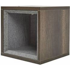 Bathroom Furniture Milano Oak Effect 300mm Wall Hung Bathroom Cube Unit