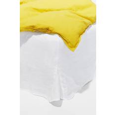 Sengekapper Pastill Viola i Fransk Lin 60 cm Hvit Sengekappe Hvit (200x140cm)